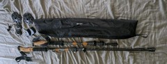 Cascade Mountain Tech Lightweight Aircraft-Grade Aluminum Trekking Poles with Ex