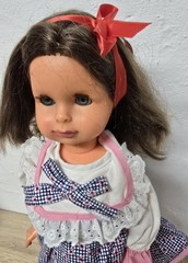 Vintage ELA doll, 42 cm, talking doll, made in Germany, sleeping eyes, very…