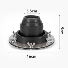 Chimney Heat Insulation Sleeve Silicone for Tent Roof Stove Socket 280C Rated