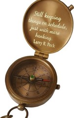 Engraved Brass Compass, 8th Anniversary Gift, Personalized Husband Gift