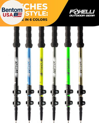 Trekking Poles – Lightweight Collapsible Aircraft Grade Aluminum Hiking Poles wi