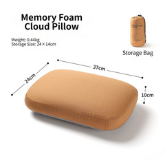 Memory Foam For Outdoor Pillow Portable Lightweight for Camping Travel