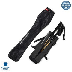Waterproof Oxford Trekking Pole Carrying Bag with Zipper & Adjustable Strap