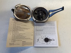 Vintage 1989 Brunton ComPro Pocket Transit Surveying Compass w/ Case & Booklet