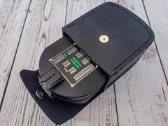 100% Working Brass Brunton Pocket Vintage Compass With Leather Case.