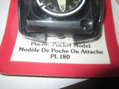 Normark PL 180 Black Pocket Compass Shock Proof Hiking Jewel Bearing NIP