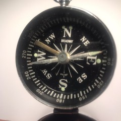 Vtg Broadway Compass Made In Japan Hiking Camping Direction Tool