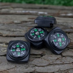 4x Mini Compass For Bracelet Paracord Bag Watch Strap Mount Survival Navigation