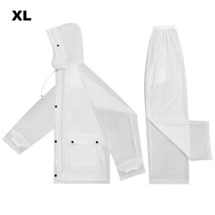 For Adults Waterproof PVC Rain Suit Set Jacket and Pants for Riders Cyclists