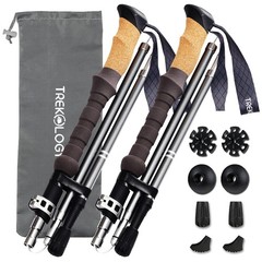 Adjustable Height Hiking Poles – Aluminum Walking Sticks
