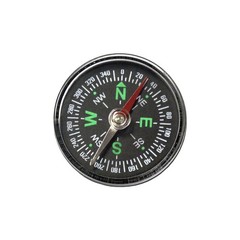 Economy Compass 1-1/4″ Diameter Portable Plastic with Easy Read Black Background