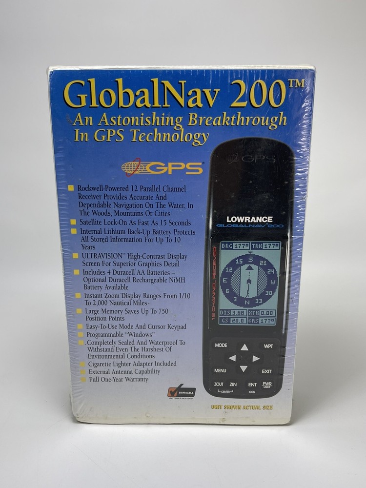 NOS Lowrance GlobalNav 212 Hunting Camping Hiking Fishing Global Navigation NEW