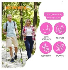 Exel Nordic Walking Poles For Hiking,Walking & Exercise (120cm)