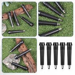 5 Pack Trekking Pole Carbide Tips Universal Hiking Rod End Tip Replacement