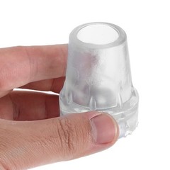 6Pcs Transparent Rubber Replacement Tips for Cane Anti Slip Durable Crutch Feet