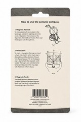 Coghlan’s 8164 Lensatic Compass Liquid Filled Luminous Jeweled Hiking