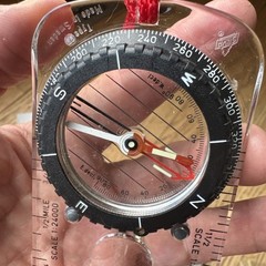 SILVA TYPE 17 BASEPLATE NAVIGATION COMPASS MADE IN SWEDEN RARE EXCELLENT COND