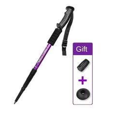 1 PCS Aluminium Alloy Teleskopic Hiking Poles Trekking Walking Stick Ultralight