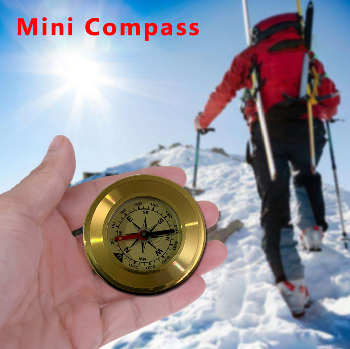 Car Compass Pocket Mini Navigation Compass Outdoor Camping Hiking Accessories