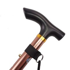 Folding Telescopic Walking Cane Trekking Hiking Stick Adjustable Metal Outdoor