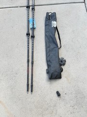 Set of Underwood Aggregator Aluminum Anti Shock Trekking Poles 105-135CM . 10W