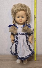 Cute plastic doll Schildkröt Doll 50 cm sleeping eyes collector vintage