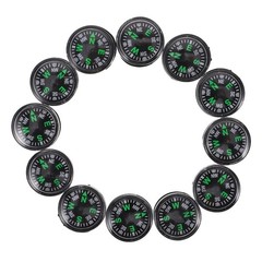 12pcs Compass For Outdoor Activities 20mm Accurate Direction Guide