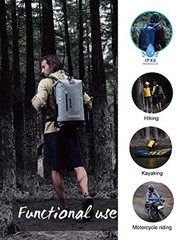 Waterproof Backpack for Men/30L/40L, Floating Dry Bag Kayak, Dry 20L Gray