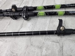 Cascade Mountain Tech Trekking Poles 54 inch Locking Cork Grip Lot of 3