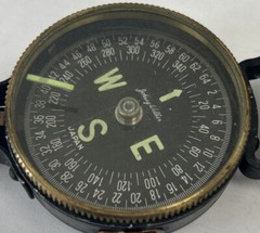Vintage Lensatic Johnny Walker Brass Compass Japan Made