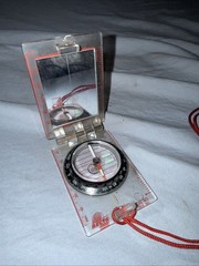 Original Military Field Compass w/Mirror Vintage Swiss Army DS40 Compass