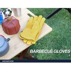 Leather Gloves for Campfire Cooking Flame Resistance and Ergonomic Grip
