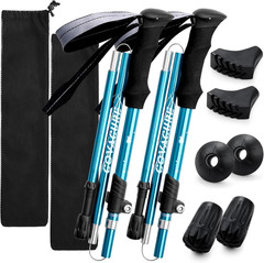 Hiking Poles Collapsible Trekking Poles – Aluminum Alloy 7075 Walking Sticks for