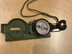 CAMMENGA LENSATIC MILITARY COMPASS New PHOSPHORESCENT MODEL 27 OD Green