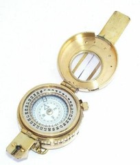 Handmade Vintage Prismatic Military Compass – Nautical Engineering Style