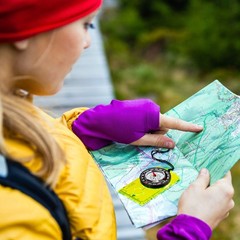 9 Pieces Orienteering Compass Hiking Backpacking Camping Compass Map Reading …
