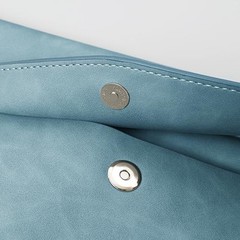 PU Leather A4 File Folder Document Holder with 2 Compartments Envelope Folder