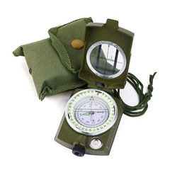Military Compass High Accuracy Waterproof Compass Carry Bag Lensatic Compass