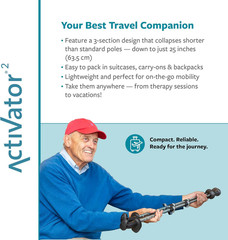 ACTIVATOR® 2 Walking Poles – Adjustable, Lightweight, Ideal for Stability & Trav