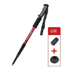 1 PCS Aluminium Alloy Teleskopic Hiking Poles Trekking Walking Stick Ultralight