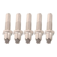 5pcs Trekking Pole Tip Replacement – Tungsten Steel Walking Stick Screw-On Tips