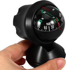 Adjustable Car Compass with Stick-On Base | Universal Dashboard Navigation Tool