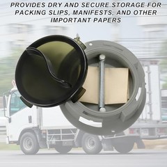 6 Pcs Plastic Truck and Trailer Registration Holder Kit with Clear Wire
