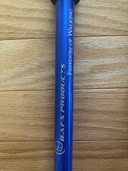 BAFX Products Telescoping Aluminum Trekking Poles Blue with Tips & Baskets