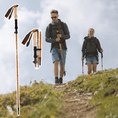 260G Folding Trekking Pole Aluminum Alloy Alpenstock Collapsible Walking Stick.