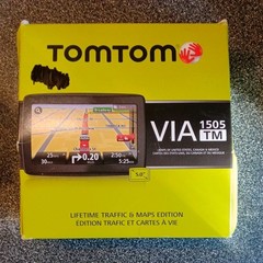 Tom Tom VIA 1405TM Portable GPS Navigator 4.3″ Touchscreen Lifetime Maps NOS