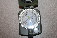 Military Lensatic Prismatic Compass with Pouch Hiking Scout Army Geology Camping