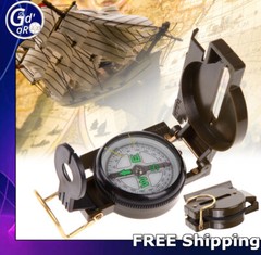Brujula de Bolsillo Estilo Militar para Camping Equipo de Supervivencia Compass
