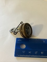 Marble’s Gladstone Pin On Brass Compass Michigan USA Vintage Camping Hiking