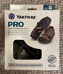 Yaktrax Pro Traction Coil Shoe Covers Black Sz S Womens 6.5-10 Mens 5-8.5 NIB
